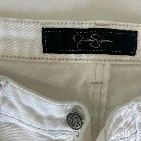 Jessica Simpson Women's Cream White Skinny Jeans Stretch Denim Size 30 - Picture 10 of 11
